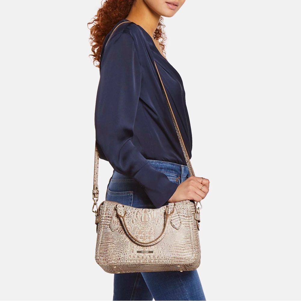 Brahmin multi piaffe Micaela satchel and ady wallet - Picture 8 of 10